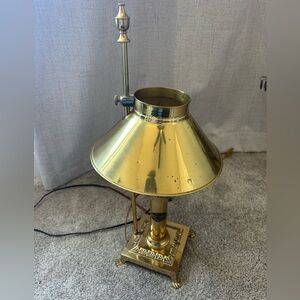 Orient Express Paris Istanbul Vintage Brass Lamp with Clawfoot